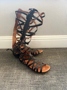 Tall gladiator sandal